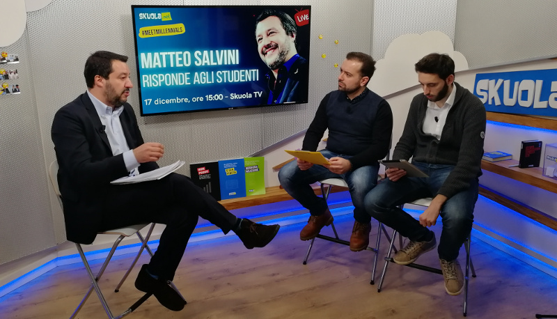 Salvini a Skuola.net: Occupazioni? "L’importante è non fare danni"