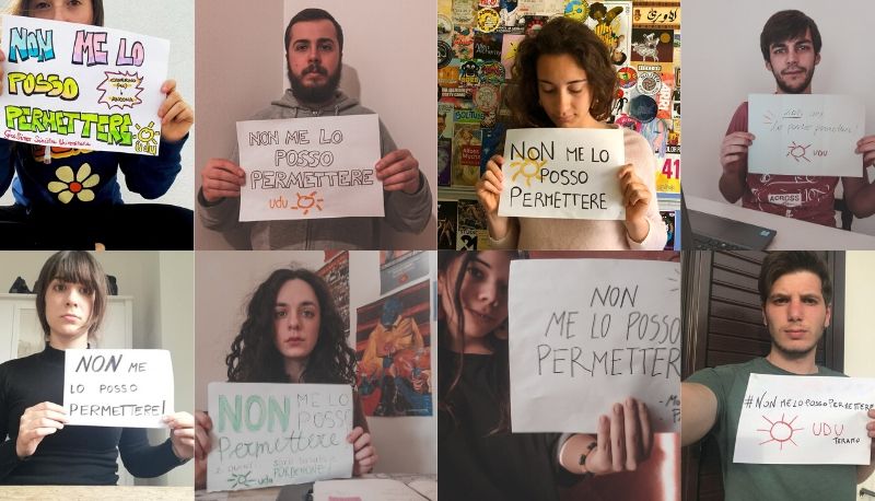 Affitti universitari, la fotopetizione per chiedere sostegno per gli studenti fuori sede