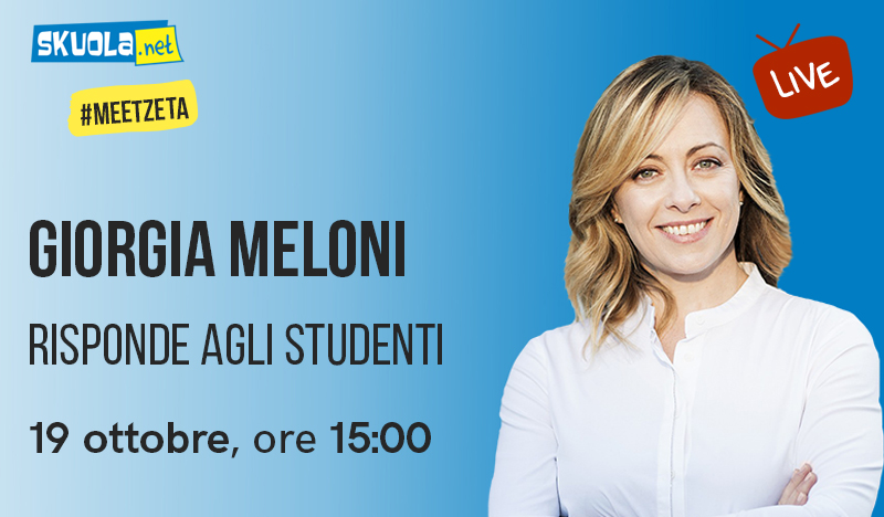 Giorgia Meloni risponde agli studenti su Skuola.net – #MeetZeta