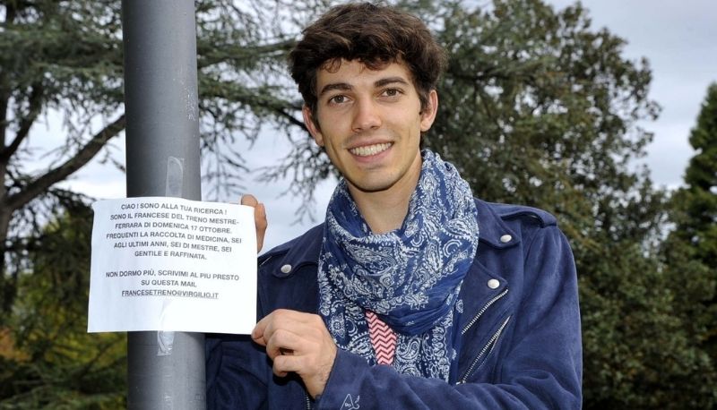 Studente universitario cerca ragazza incontrata sul treno: manifesti in tutta la città