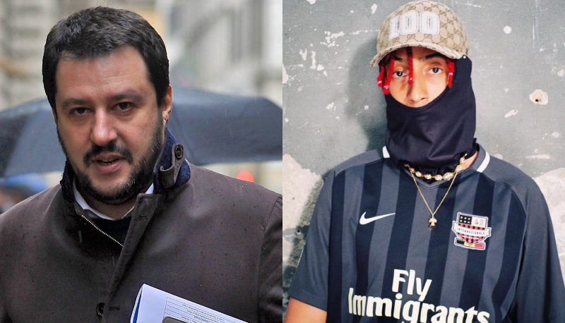 Cosa ha detto Ghali a Salvini durante Milan-Inter?