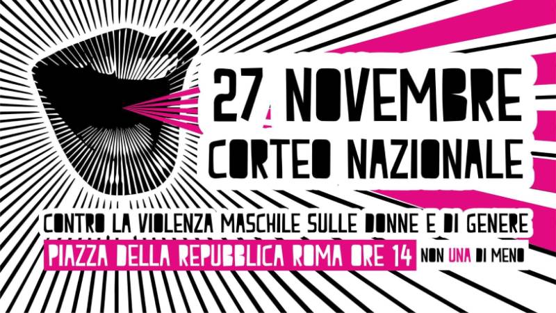 Manifestazione contro la violenza di genere il 27 novembre a Roma: tutte le informazioni