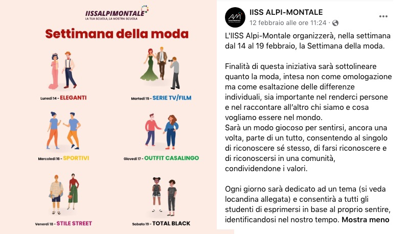A scuola con il dress code per una settimana: il lunedì eleganti, il giovedì "casalinghi"