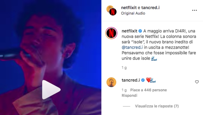 DI4RI su Netflix: cosa sappiamo sulla serie con la colonna sonora di Tancredi