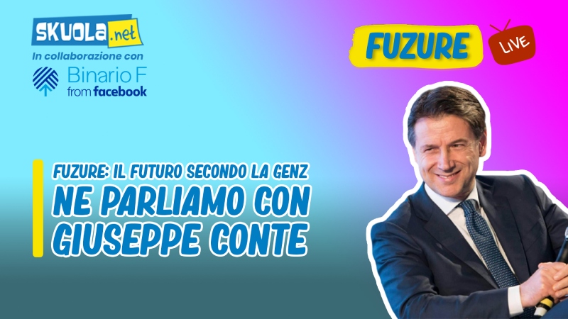 Quale futuro aspetta i giovani? Ne parliamo con Giuseppe Conte in diretta