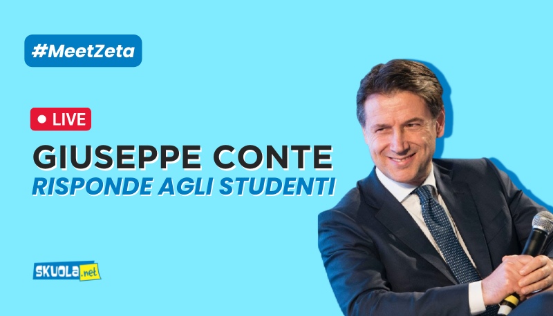 Verso le elezioni: Giuseppe Conte risponde alle domande degli studenti – #MeetZeta alle ore 16:00 del 20 settembre
